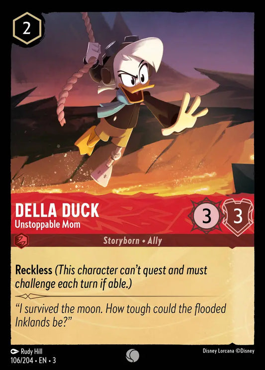 Della Duck - Unstoppable Mum - 106/204 - Common - Into the Inklands - Disney Lorcana