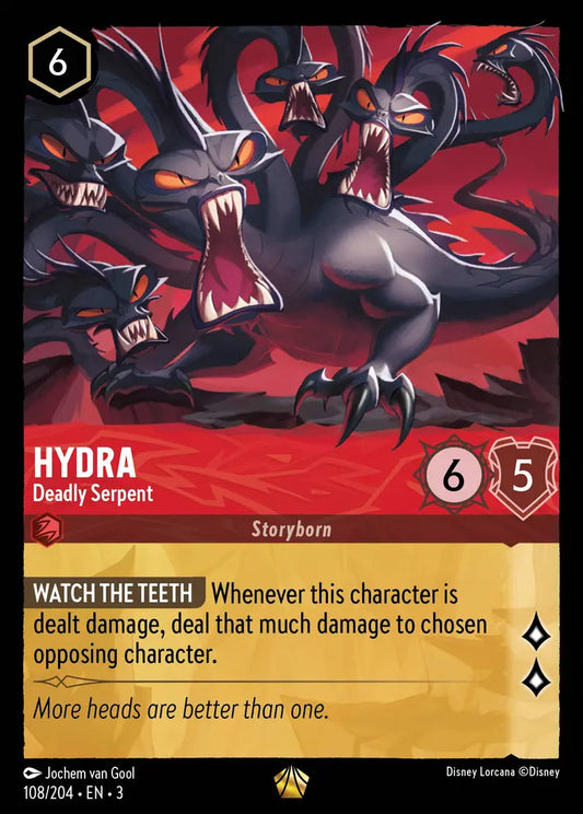 Hydra - Deadly Serpent - 108/204 - Legendary - Into the Inklands - Disney Lorcana