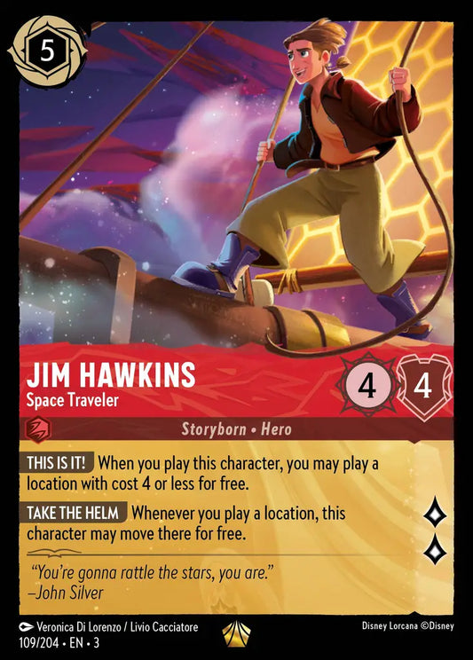 Jim Hawkins - Space Traveler - 109/204 - Legendary - Into the Inklands - Disney Lorcana