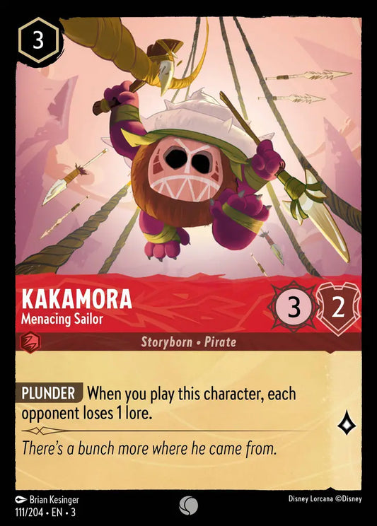 Kakamora - Menacing Sailor - 111/204 - Common - Into the Inklands - Disney Lorcana