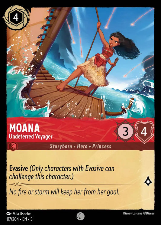 Moana - Undeterred Voyager - 117/204 - Common - Into the Inklands - Disney Lorcana