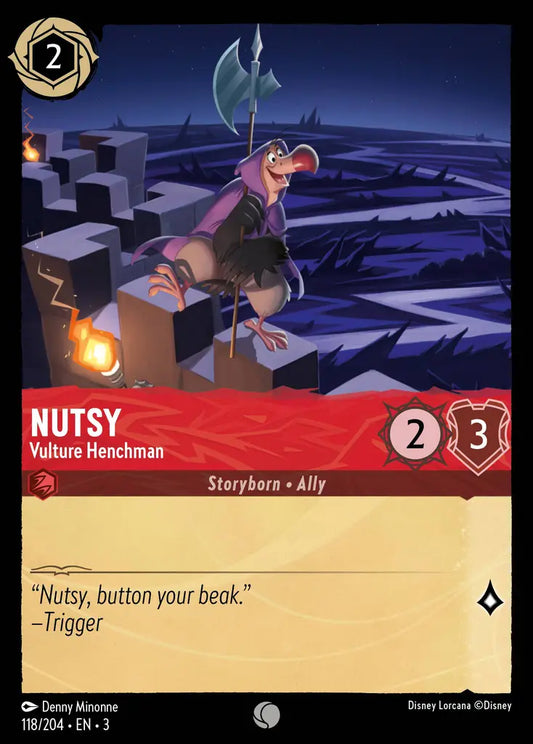 Nutsy - Vulture Henchman - 118/204 - Common - Into the Inklands - Disney Lorcana