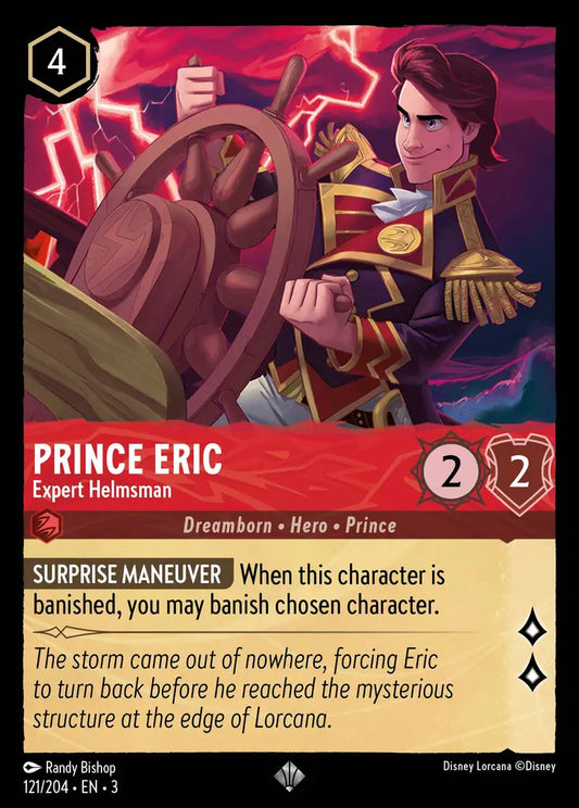 Prince Eric - Expert Helmsman - 121/204 - Super Rare - Into the Inklands - Disney Lorcana