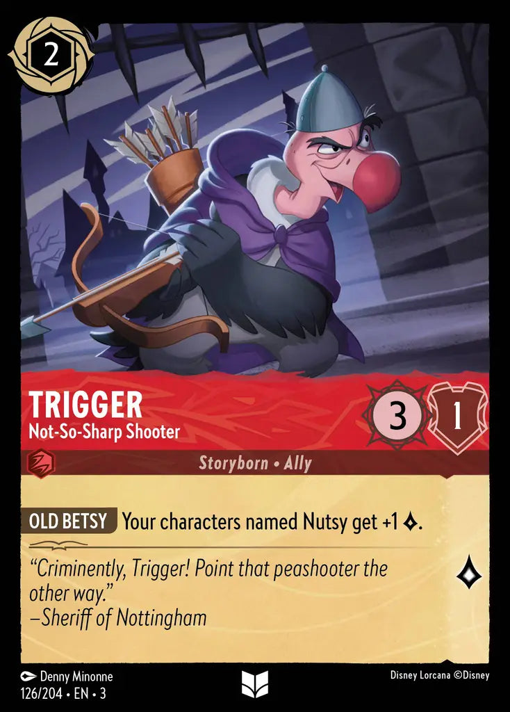 Trigger - Not-So-Sharp Shooter - 126/204 - Uncommon - Into the Inklands - Disney Lorcana