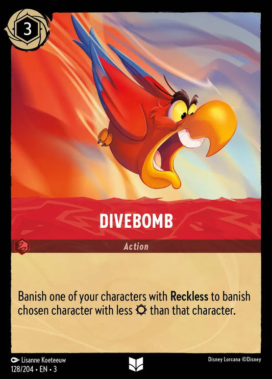 Divebomb - 128/204 - Uncommon - Into the Inklands - Disney Lorcana