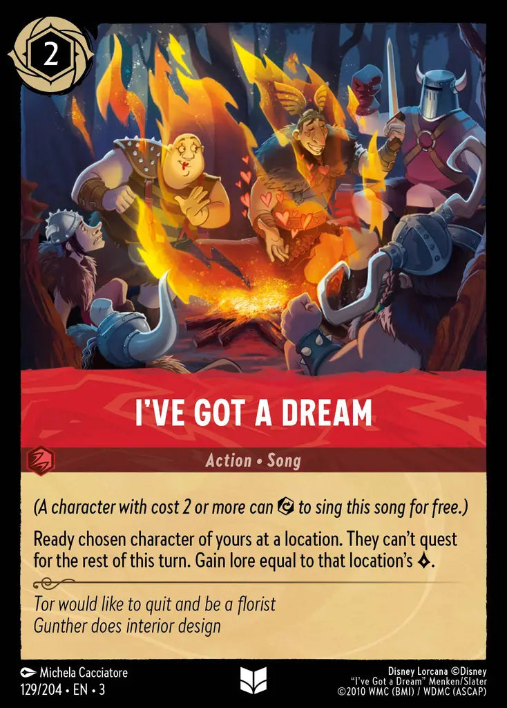 I've Got A Dream - 129/204 - Uncommon - Into the Inklands - Disney Lorcana