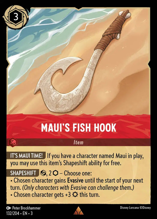 Maui's Fish Hook - 132/204 - Rare - Into the Inklands - Disney Lorcana