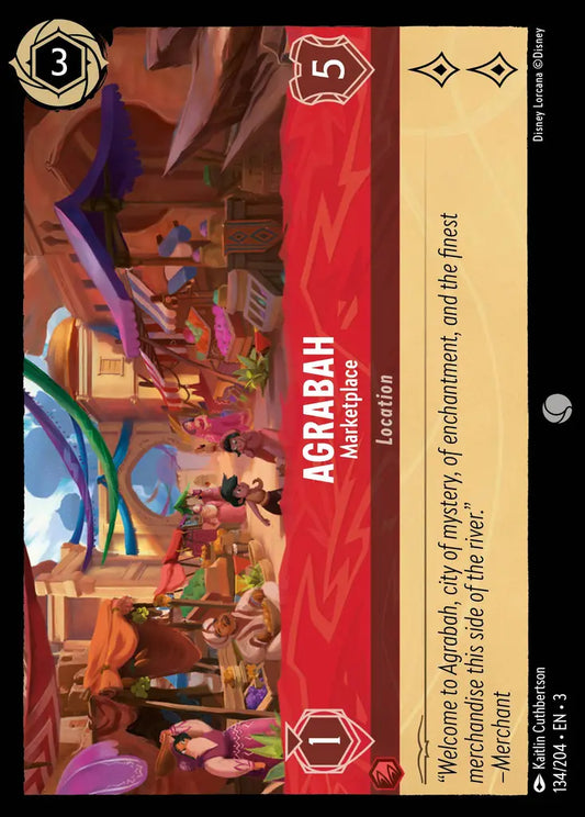 Agrabah - Marketplace - 134/204 - Common - Into the Inklands - Disney Lorcana