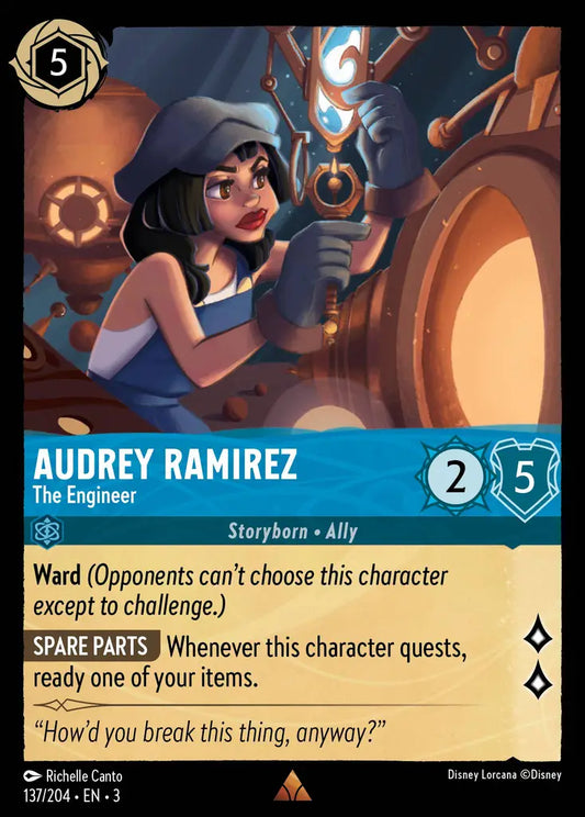 Audrey Ramirez - The Engineer - 137/204 - Rare - Into the Inklands - Disney Lorcana