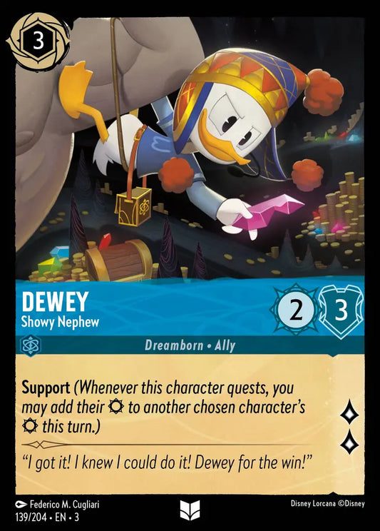 Dewey - Showy Nephew - 139/204 - Uncommon - Into the Inklands - Disney Lorcana