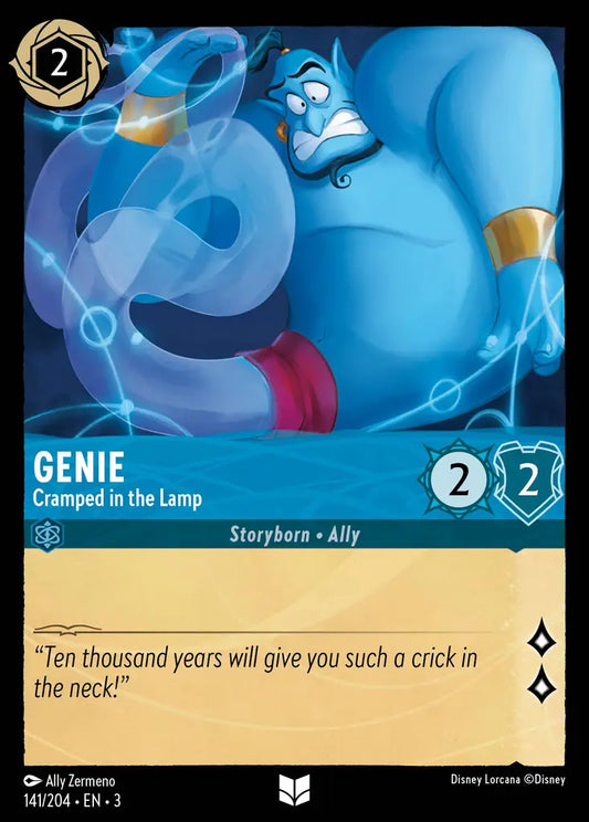 Genie - Cramped in the Lamp - 141/204 - Uncommon - Into the Inklands - Disney Lorcana