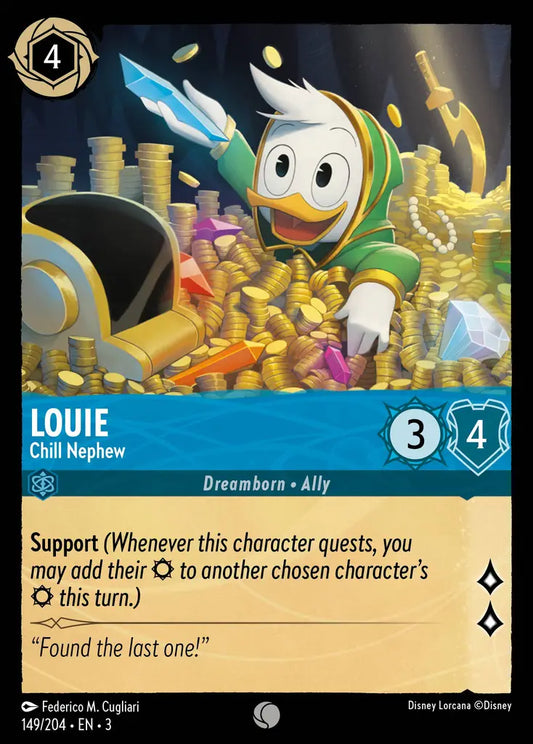Louie - Chill Nephew - 149/204 - Common - Into the Inklands - Disney Lorcana