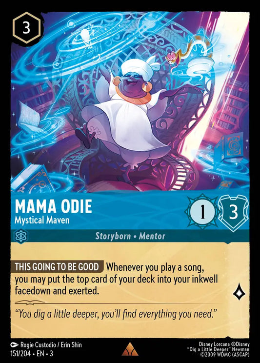 Mama Odie - Mystical Maven - 151/204 - Rare - Into the Inklands - Disney Lorcana