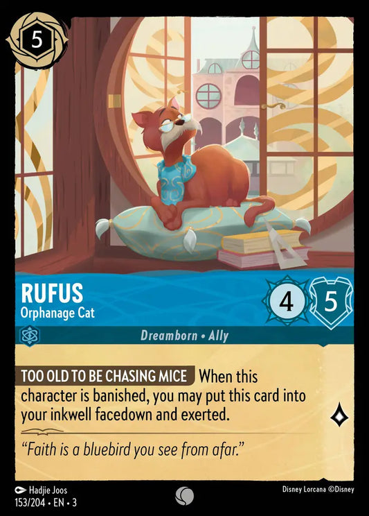 Rufus - Orphanage Cat - 153/204 - Common - Into the Inklands - Disney Lorcana
