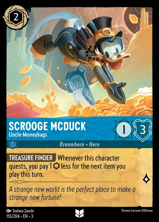 Scrooge McDuck - Uncle Moneybags - 155/204 - Uncommon - Into the Inklands - Disney Lorcana