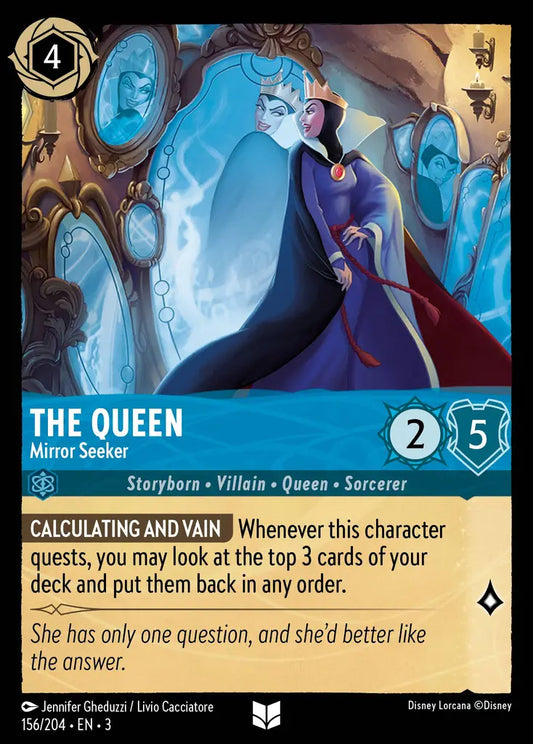 The Queen - Mirror Seeker - 156/204 - Uncommon - Into the Inklands - Disney Lorcana