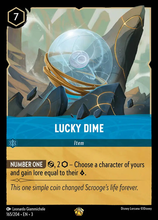 Lucky Dime - 165/204 - Legendary - Into the Inklands - Disney Lorcana