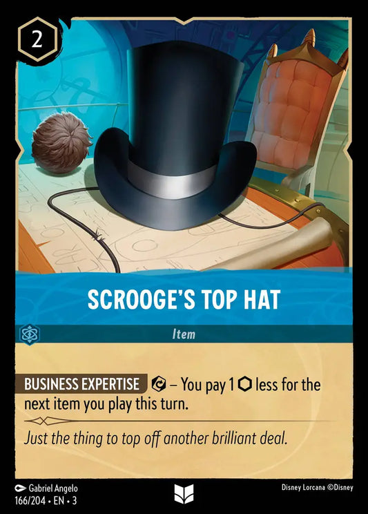 Scrooge's Top Hat - 166/204 - Uncommon - Into the Inklands - Disney Lorcana