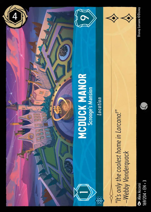 McDuck Manor - Scrooge's Mansion - 169/204 - Common - Into the Inklands - Disney Lorcana