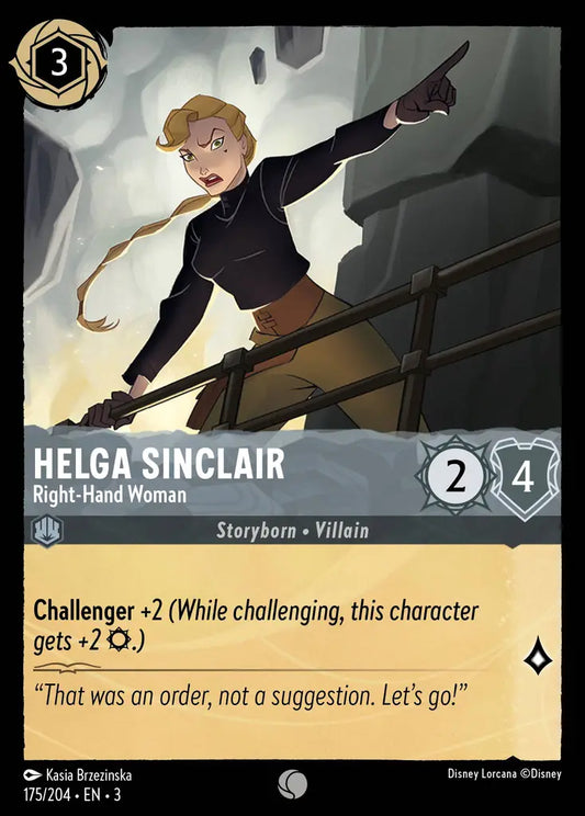 Helga Sinclair - Right-Hand Woman - 175/204 - Common - Into the Inklands - Disney Lorcana