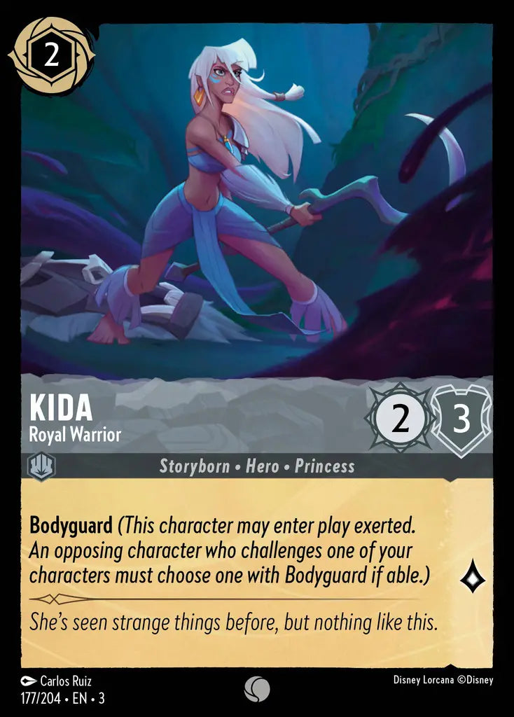 Kida - Royal Warrior - 177/204 - Common - Into the Inklands - Disney Lorcana