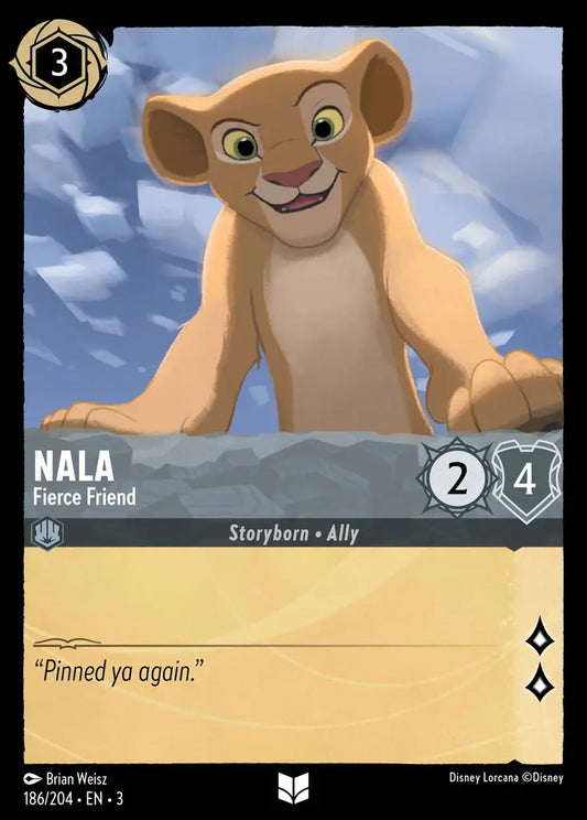 Nala - Fierce Friend - 186/204 - Uncommon - Into the Inklands - Disney Lorcana