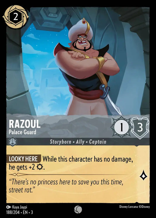 Razoul - Palace Guard - 188/204 - Common - Into the Inklands - Disney Lorcana