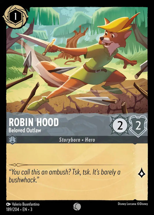 Robin Hood - Beloved Outlaw - 189/204 - Common - Into the Inklands - Disney Lorcana