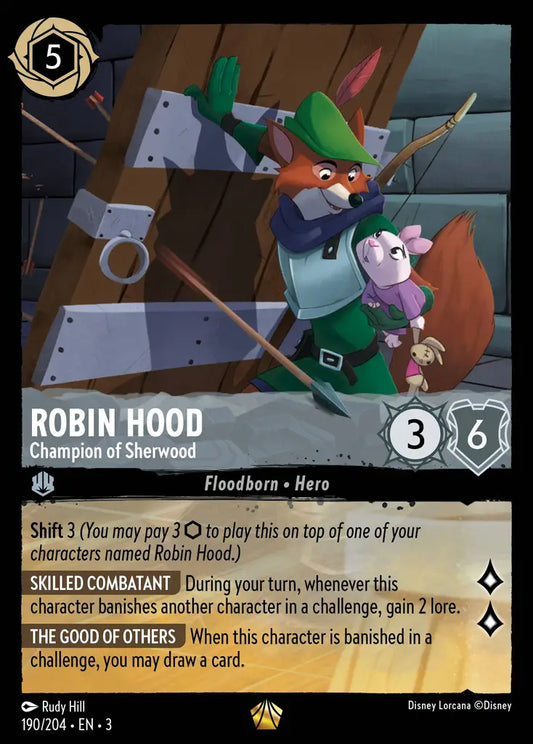 Robin Hood - Champion of Sherwood - 190/204 - Legendary - Into the Inklands - Disney Lorcana