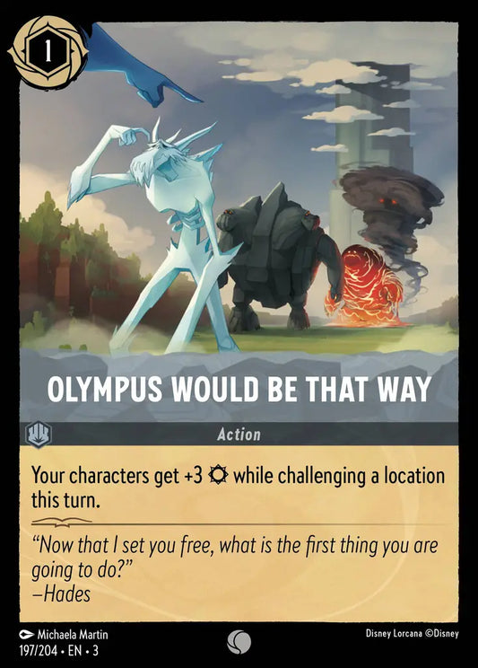 Olympus Would Be That Way - 197/204 - Common - Into the Inklands - Disney Lorcana