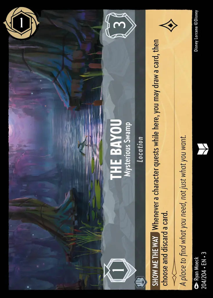 The Bayou - Mysterious Swamp - 204/204 - Uncommon - Into the Inklands - Disney Lorcana