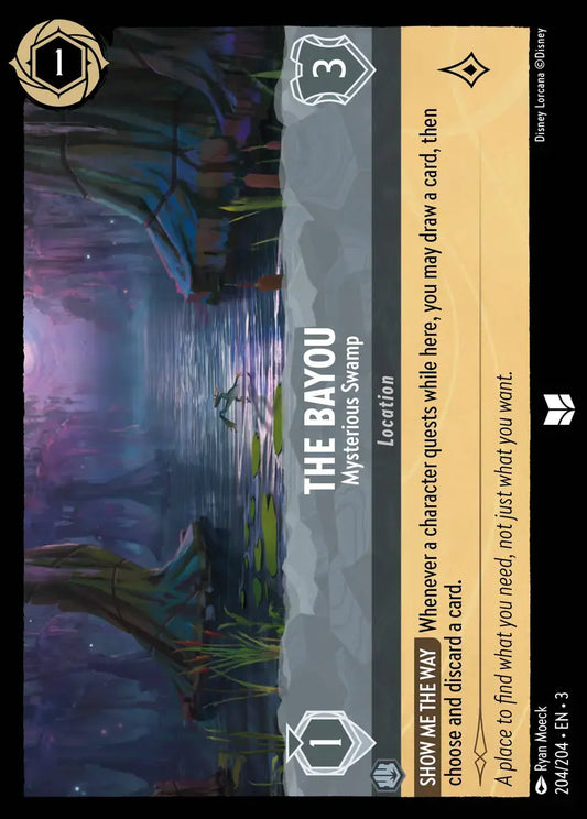 The Bayou - Mysterious Swamp - 204/204 - Uncommon - Into the Inklands - Disney Lorcana