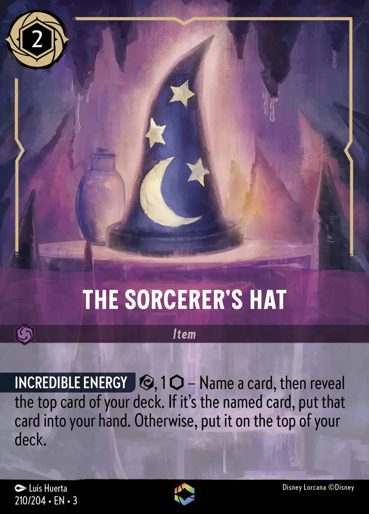 The Sorcerer's Hat - 210/204 - Enchanted - Into the Inklands - Disney Lorcana