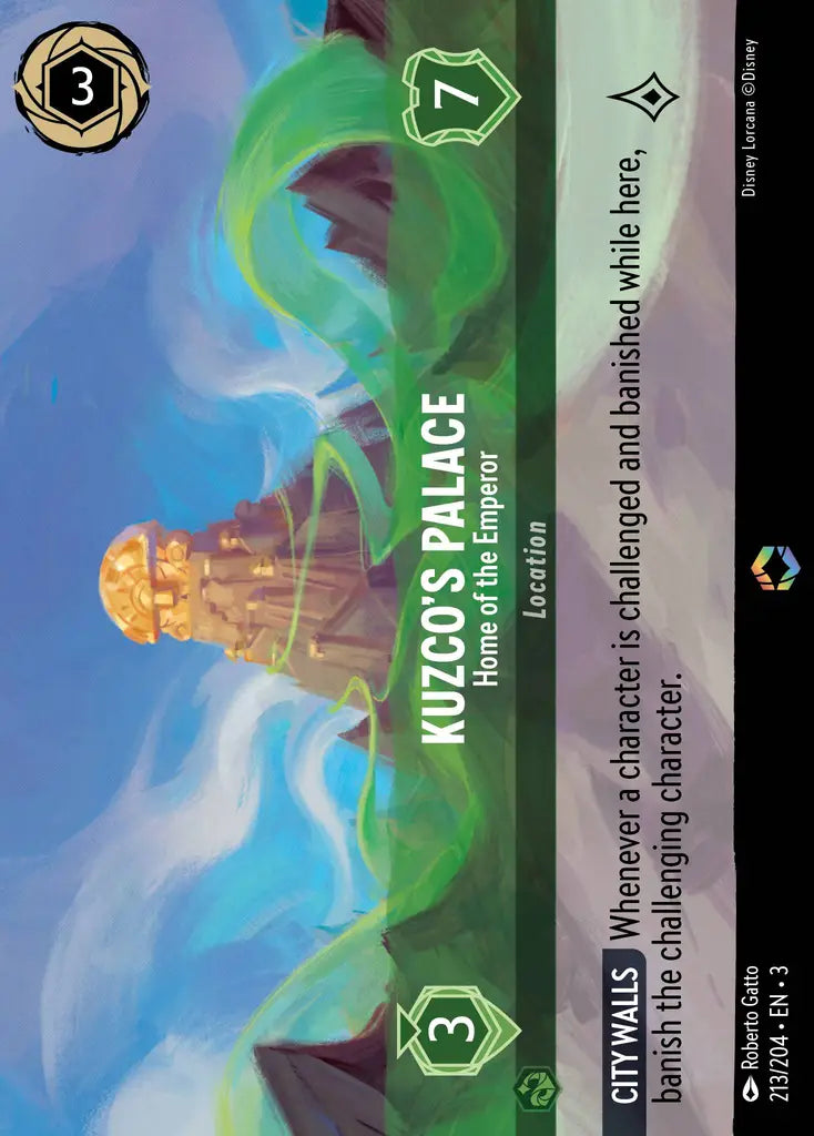 Kuzco's Palace - Home of the Emperor - 213/204 - Enchanted - Into the Inklands - Disney Lorcana