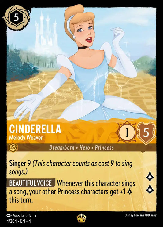 Cinderella - Melody Weaver - 4/204 - Legendary - Ursula’s Return - Disney Lorcana