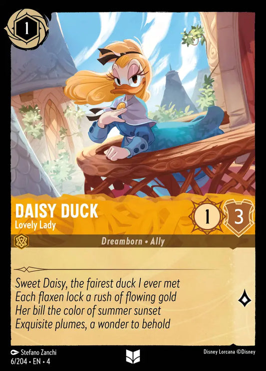 Daisy Duck - Lovely Lady - 6/204 - Uncommon - Ursula’s Return - Disney Lorcana