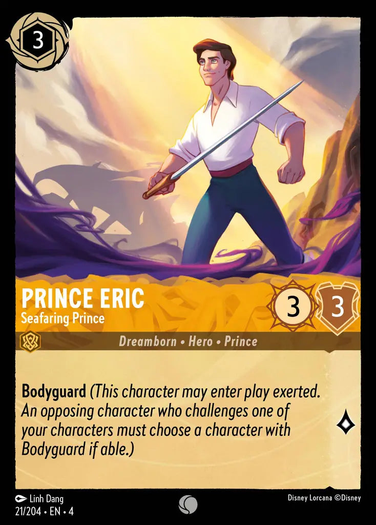 Prince Eric - Seafaring Prince - 21/204 - Common - Ursula’s Return - Disney Lorcana