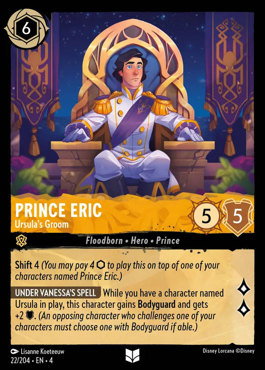 Prince Eric - Ursula's Groom - 22/204 - Uncommon - Ursula’s Return - Disney Lorcana