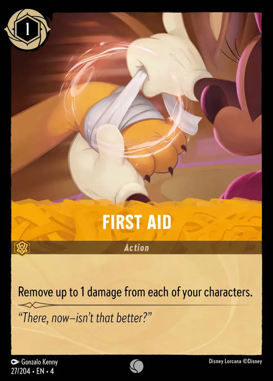 First Aid - 27/204 - Common - Ursula’s Return - Disney Lorcana