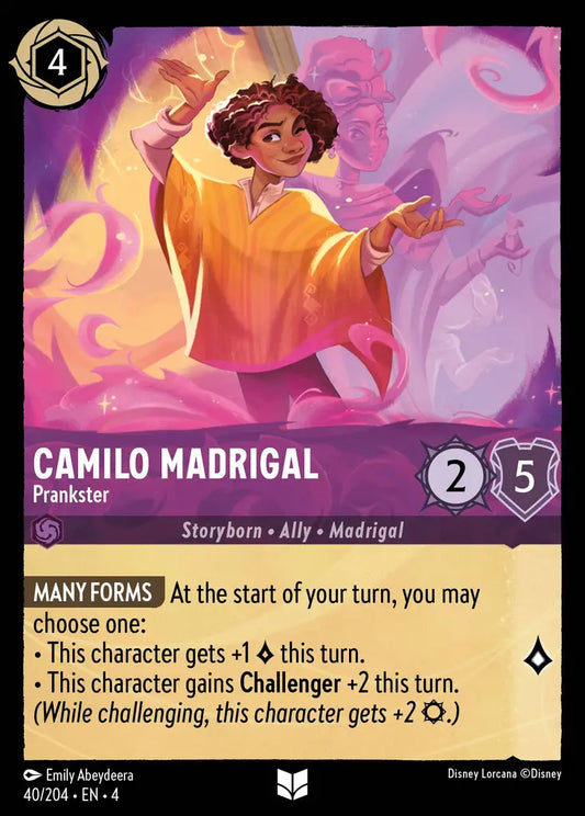 Camilo Madrigal - Prankster - 40/204 - Uncommon - Ursula’s Return - Disney Lorcana