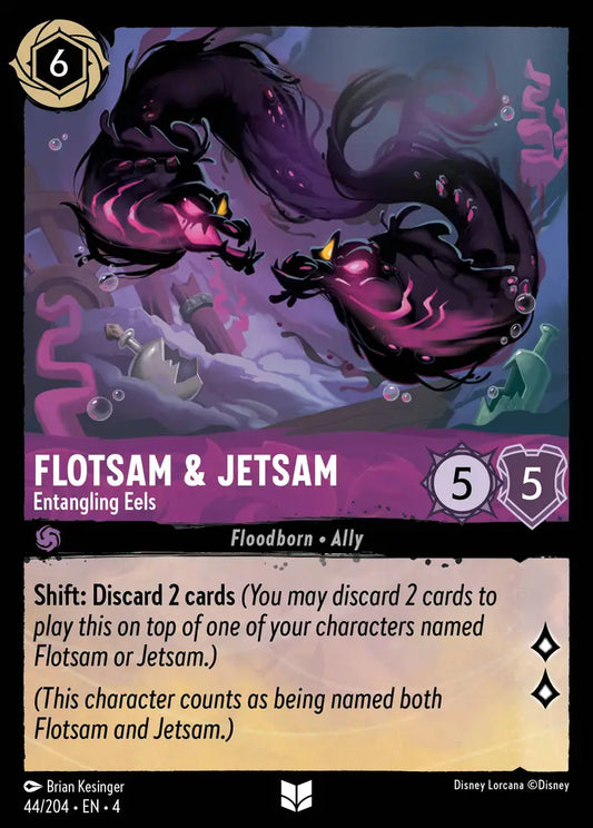 Flotsam & Jetsam - Entangling Eels - 44/204 - Uncommon - Ursula’s Return - Disney Lorcana