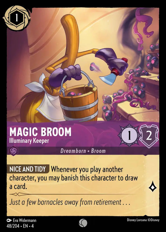 Magic Broom - Illuminary Keeper - 48/204 - Common - Ursula’s Return - Disney Lorcana