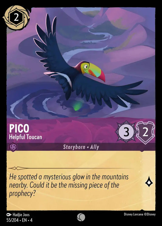 Pico - Helpful Toucan - 55/204 - Common - Ursula’s Return - Disney Lorcana