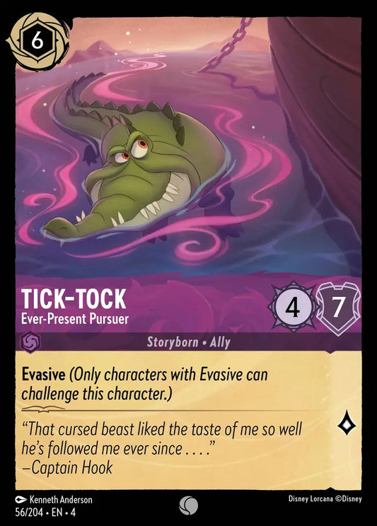 Tick-Tock - Ever-Present Pursuer - 56/204 - Common - Ursula’s Return - Disney Lorcana