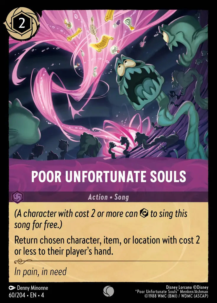 Poor Unfortunate Souls - 60/204 - Common - Ursula’s Return - Disney Lorcana