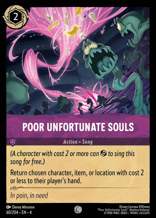 Poor Unfortunate Souls - 60/204 - Common - Ursula’s Return - Disney Lorcana