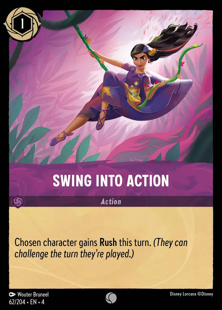 Swing Into Action - 62/204 - Common - Ursula’s Return - Disney Lorcana