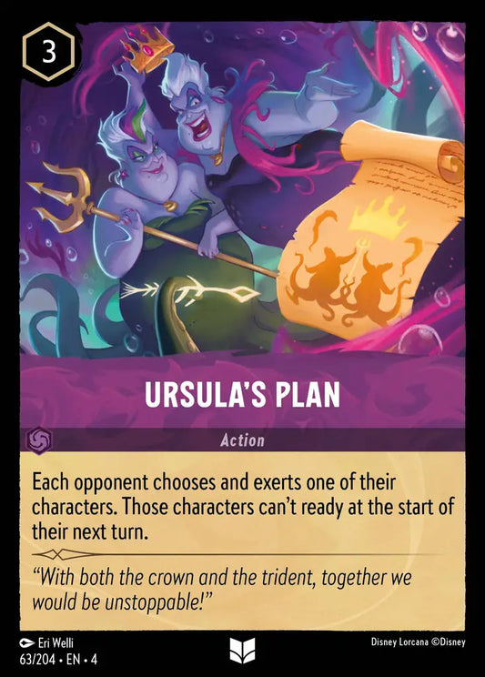 Ursula's Plan - 63/204 - Uncommon - Ursula’s Return - Disney Lorcana