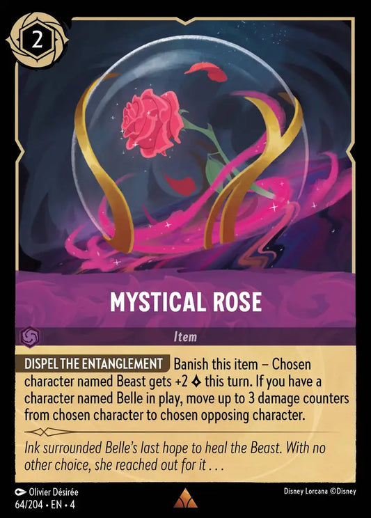 Mystical Rose - 64/204 - Rare - Ursula’s Return - Disney Lorcana