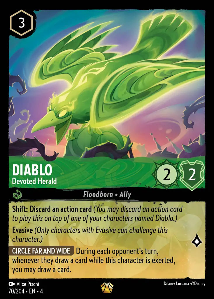 Diablo - Devoted Herald - 70/204 - Legendary - Ursula’s Return - Disney Lorcana